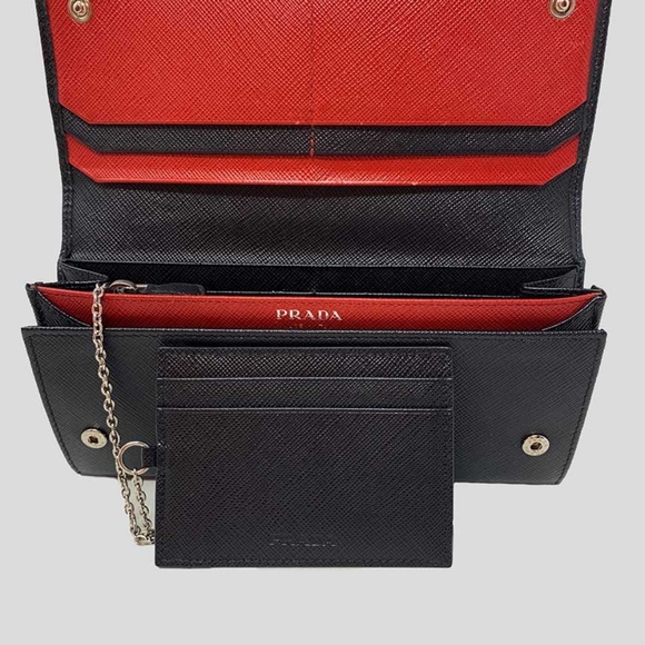Prada black wallet with card holders - Picture 13 of 16